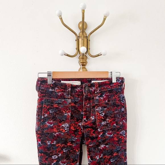 ANTHROPOLOGIE Floral Corduroy Pants - Picture 2 of 3